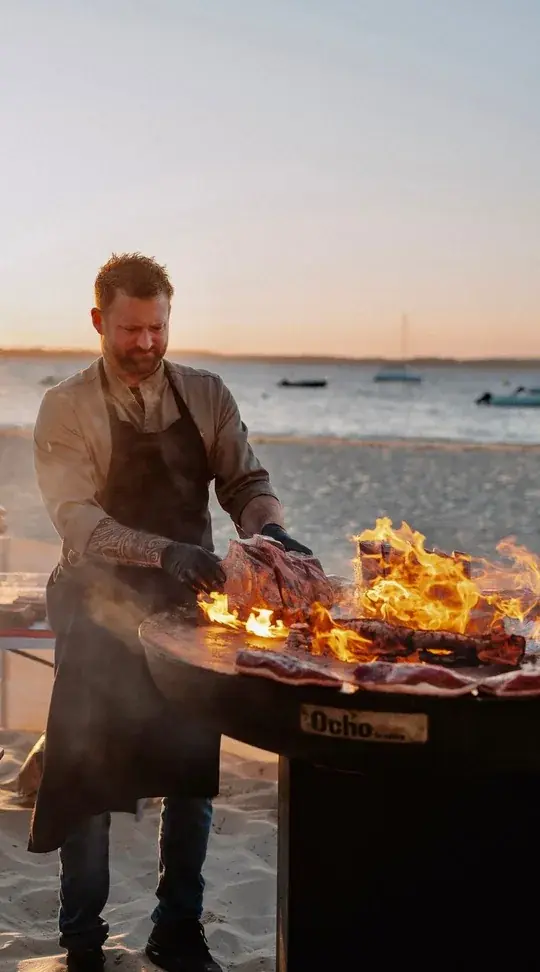 Julien Stocky, chef brasero sur le Bassin d’Arcachon